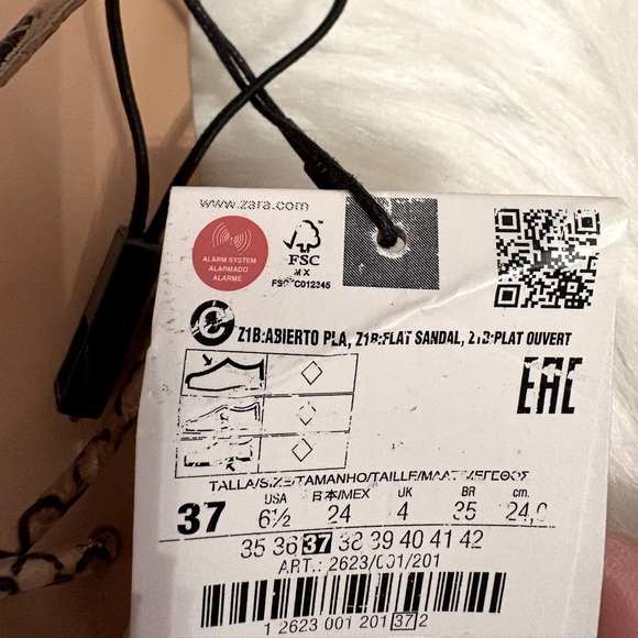 ZARA Snakeskin Print Lace up Gladiator Flat Sandals - Picture 12 of 14